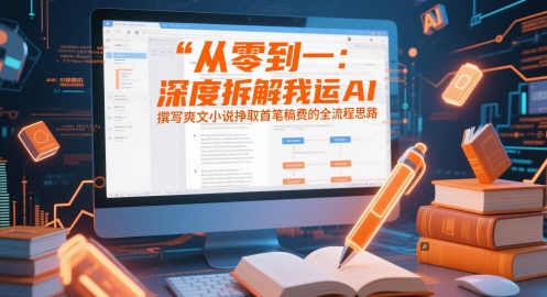 从零到一：深度拆解我运用AI撰写爽文小说挣取首笔稿费的全流程思路-网创汇