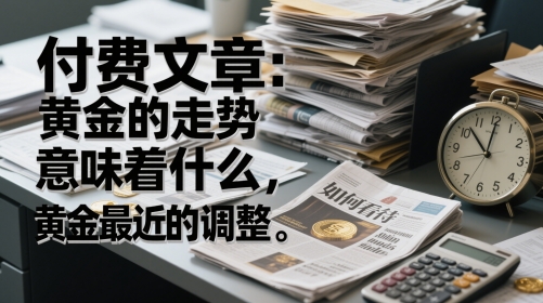 付费文章：黄金的走势意味着什么，如何看待黄金最近的调整-网创汇