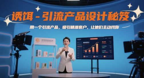 诱饵-引流产品设计秘笈，用一个引流产品，吸引精准客户，让他们主动找你-网创汇