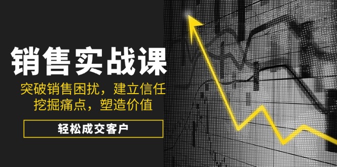 （14297期）销售实战课，突破销售困扰，建立信任，挖掘痛点，塑造价值，轻松成交客户-网创汇