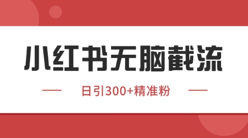 小红书只要你有同行就能获客，独家野路子获客玩法，暴力截流【揭秘】-网创汇