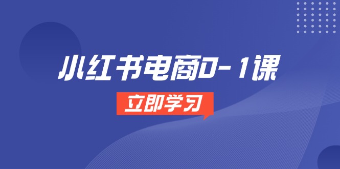 小红书电商0-1课，开店选品全流程，多平台素材处理与爆款笔记制作-网创汇
