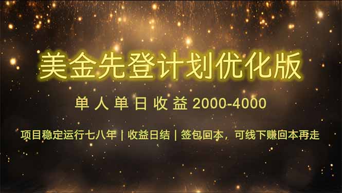 连续7-8年创单日收益冠军项目，日收益$600-1200-网创汇