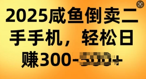 2025闲鱼倒卖二手手机，高客单，高利润，轻松日入3张-网创汇