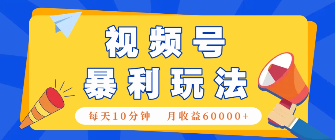 视频号AI赚钱法，每天只需10分钟，月入6万+！(超详细拆解)-网创汇
