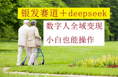 银发赛道+deepseek数字人全域变现，小白也能操作-网创汇