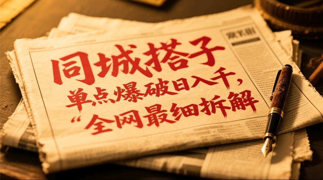 同城搭子群19.9单点爆破日入千，搭子组局月入万，全网最细拆解-网创汇
