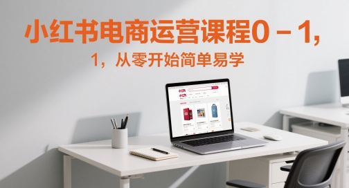 小红书电商运营课程0-1，从零开始简单易学-网创汇
