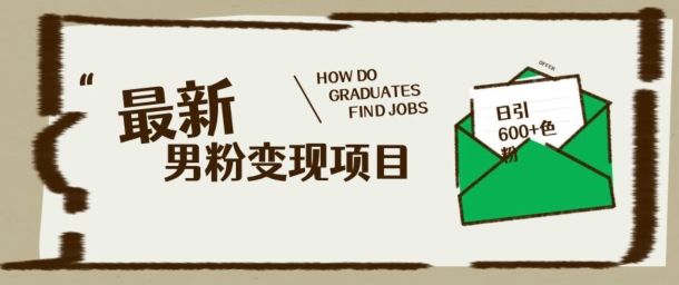 最新男粉变现项目，日引100+S粉，流量爆炸，小白轻松上手-网创汇