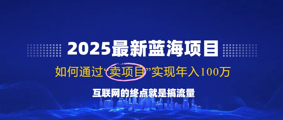 （14305期）2025最新蓝海项目，零门槛轻松复制，月入10万+，新手也能操作！-网创汇