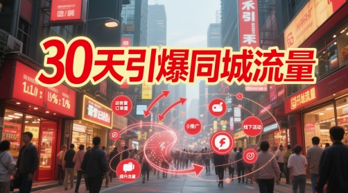 30天引爆同城流量：团购篇 认知篇 流量篇 来客篇 达人篇 老板人设IP篇 投流篇-网创汇